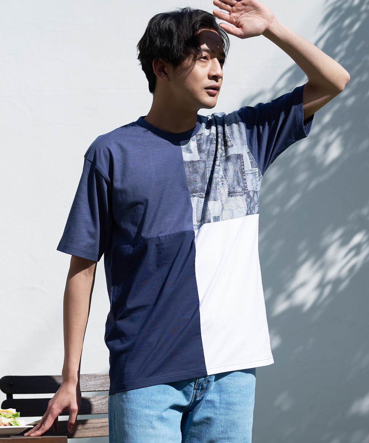 汗染み 目立ちにくい Tシャツ ゼロステイン ZERO STAIN 汗染み防止 切り替え デザイン Tシャツ メンズ レディース 男女兼用