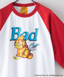 【Garfield】 ガーフィールド コラボ ラグラン Tシャツ Y2K ストリート レッド ❘ジーンズメイト公式オンラインショップ