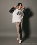 【THE BEATLES】 袖配色 ビッグ シルエット ロンT ツアーT バンドT ロックT 60年代 70年代 80年代 ビートルズ