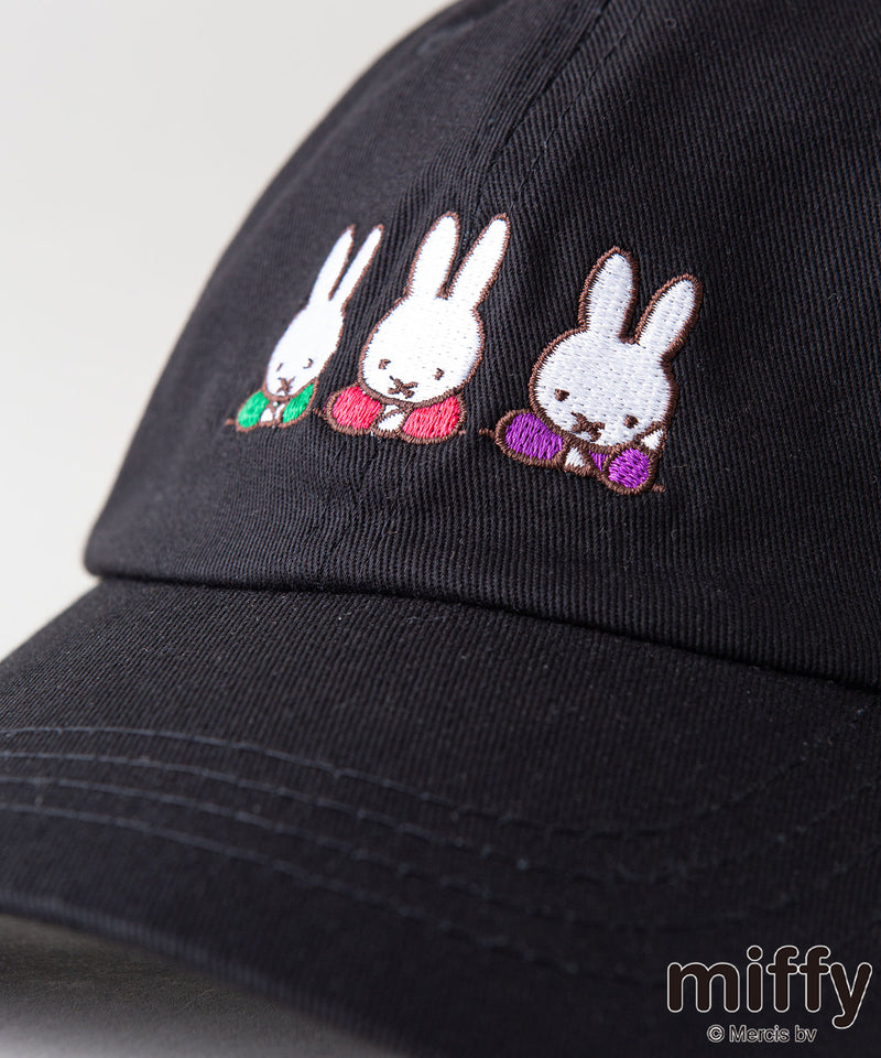 MIFFY ツイル 刺繍 キャップ