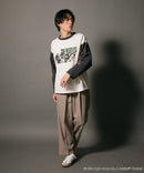 【THE BEATLES】 袖配色 ビッグ シルエット ロンT ツアーT バンドT ロックT 60年代 70年代 80年代 ビートルズ