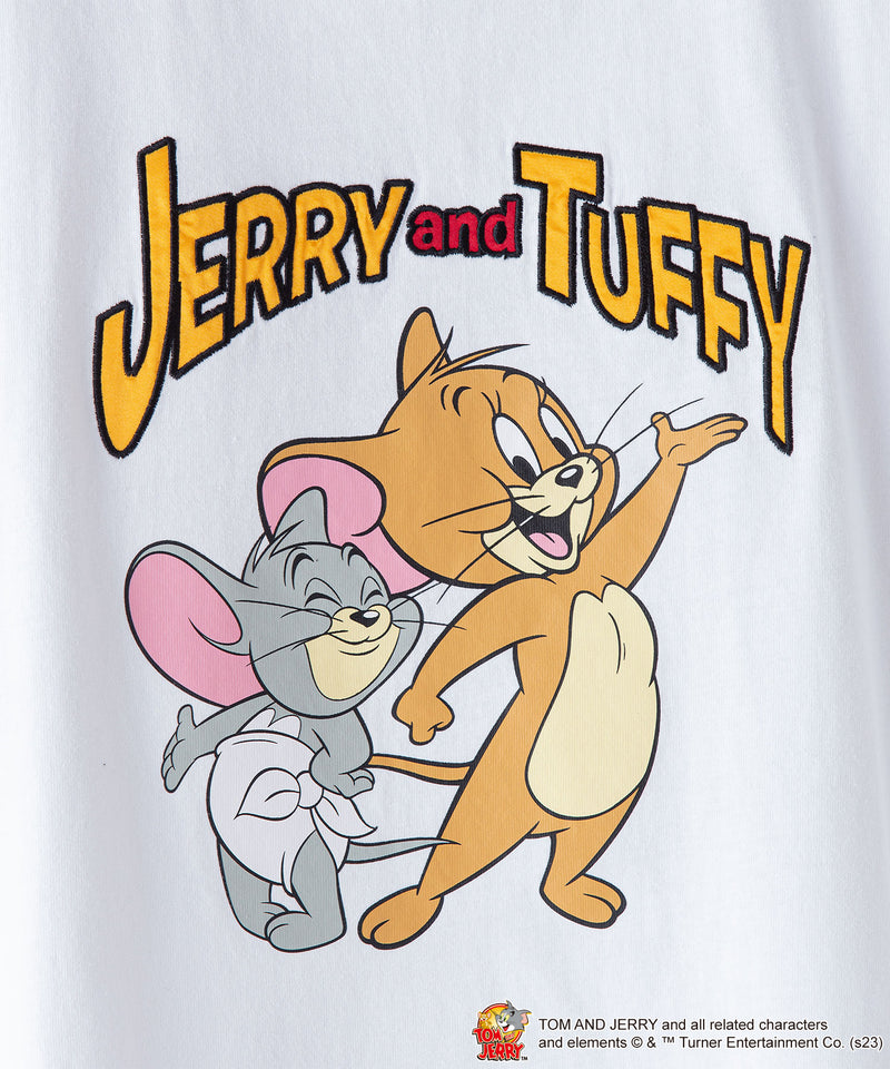 TOM AND JERRY】 トムとジェリー タフィー Tシャツ ドロップ