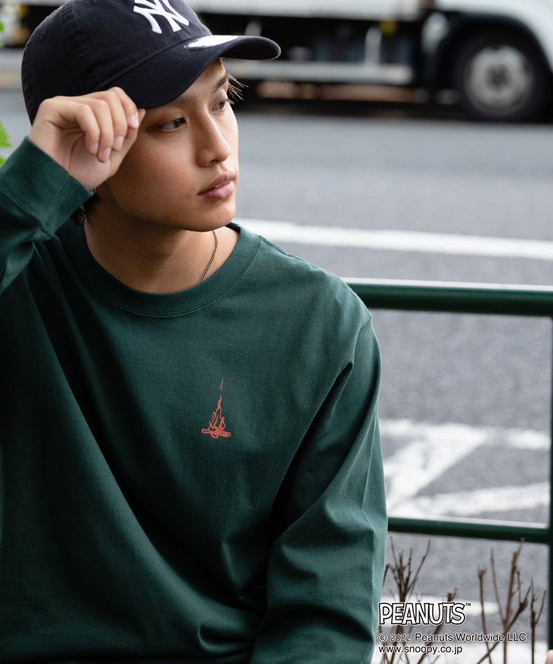 【PEANUTS ピーナッツ】 スヌーピー オリジナル デザイン ロング Tシャツ 長袖