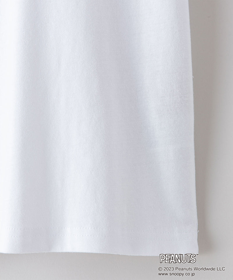 【PEANUTS】 ピーナッツ スヌーピー Tシャツ ドロップ ショルダー オーバーサイズ  OUTDOOR PRODUCTS アウトドアプロダクツ