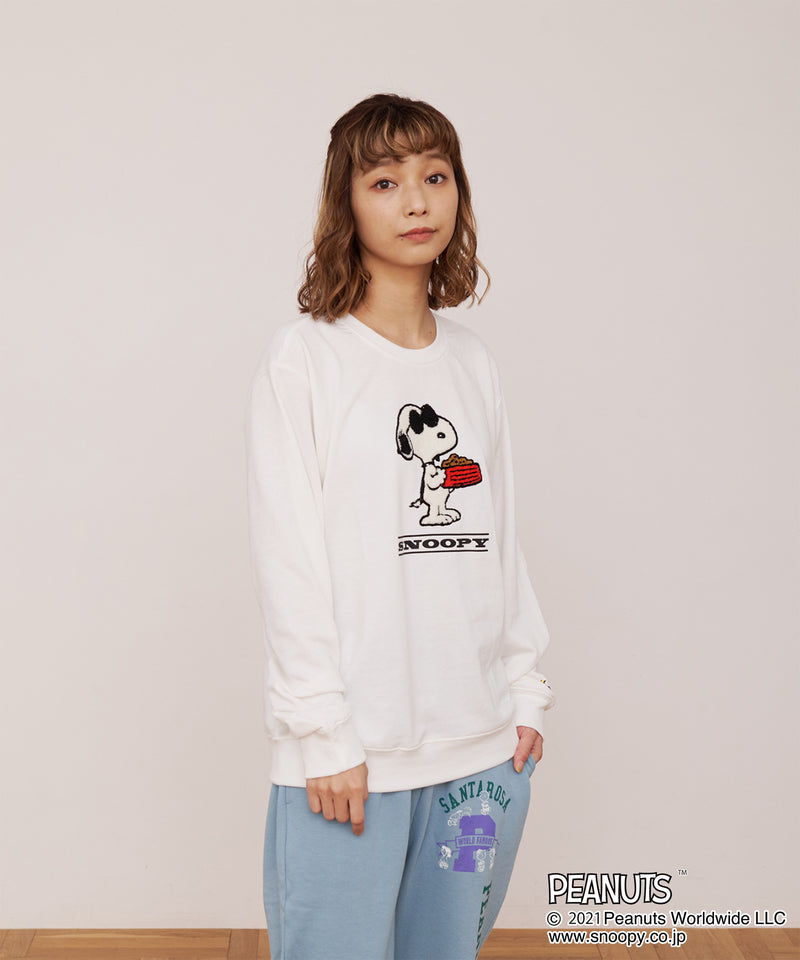 peanuts snoopy スウェット ラグラン made in usa rn - スウェット