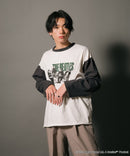 【THE BEATLES】 袖配色 ビッグ シルエット ロンT ツアーT バンドT ロックT 60年代 70年代 80年代 ビートルズ