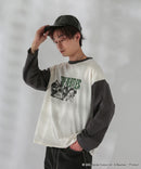 【THE BEATLES】 袖配色 ビッグ シルエット ロンT ツアーT バンドT ロックT 60年代 70年代 80年代 ビートルズ