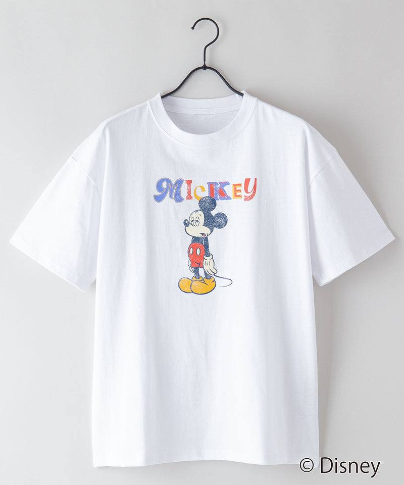DISNEY】ディズニー ミッキー、パッチ（101匹ワンちゃん）/ Tシャツ