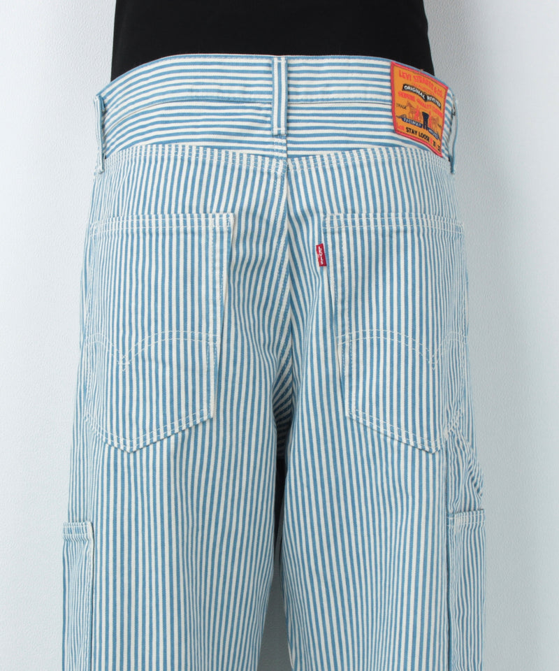 【公式通販限定取扱商品】STAY LOOSE CARPENTER BLUE STRIPE CARPENT カーペンターパンツ ブリーチ 55849-0010