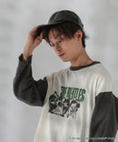 【THE BEATLES】 袖配色 ビッグ シルエット ロンT ツアーT バンドT ロックT 60年代 70年代 80年代 ビートルズ