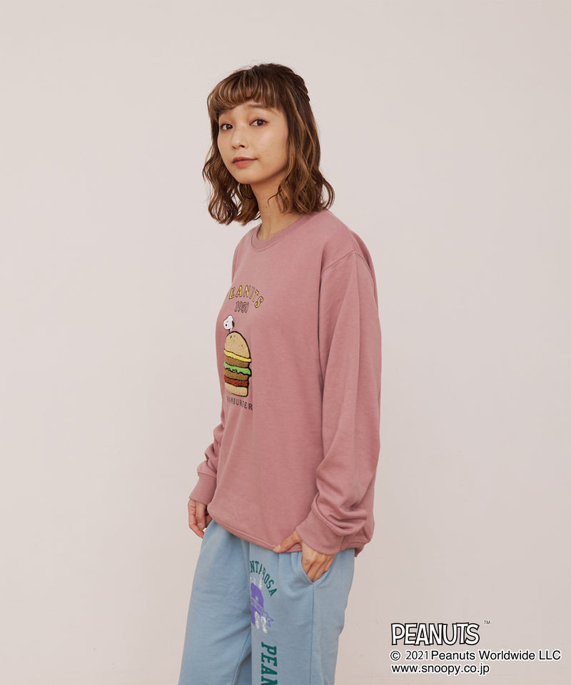 【PEANUTS】スヌーピー 裏毛スウェット トレーナー