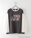 【THE BEATLES】 袖配色 ビッグ シルエット ロンT ツアーT バンドT ロックT 60年代 70年代 80年代 ビートルズ