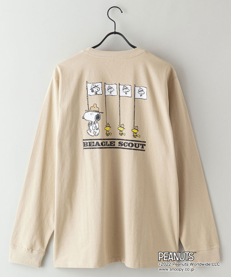 【PEANUTS ピーナッツ】 スヌーピー オリジナル デザイン ロング Tシャツ 長袖
