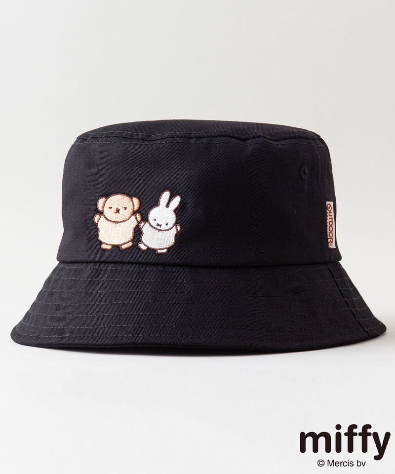 MIFFY ツイル 刺繍 ハット