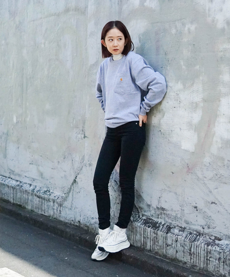 【公式通販限定取扱商品】CARHARTT カーハート Workwear Pocket LS T-Shirt ワンポイント ポケット ロンT ビッグ シルエット ロングスリーブTシャツ 長袖 K126