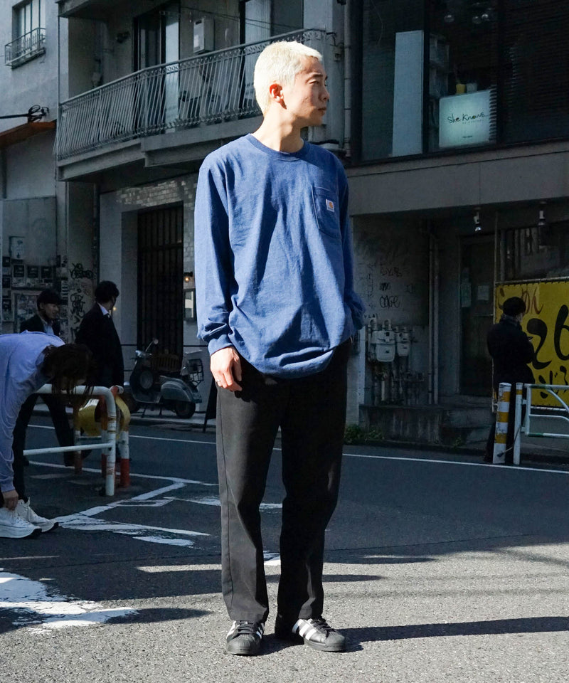 【公式通販限定取扱商品】CARHARTT カーハート Workwear Pocket LS T-Shirt ワンポイント ポケット ロンT ビッグ シルエット ロングスリーブTシャツ 長袖 K126