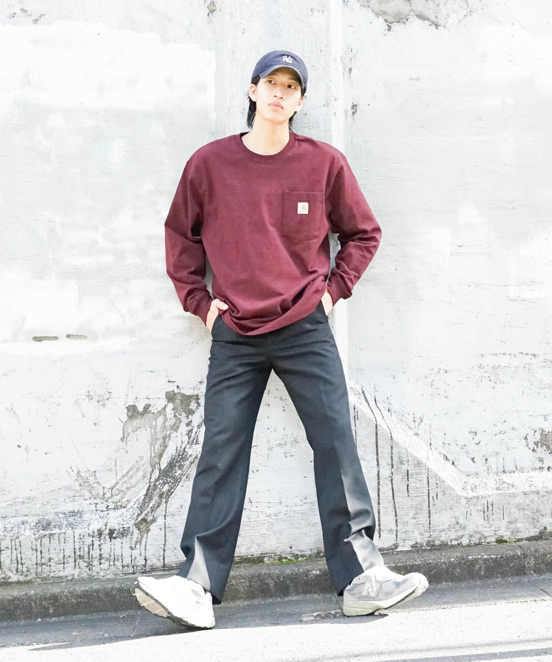 【公式通販限定取扱商品】CARHARTT カーハート Workwear Pocket LS T-Shirt ワンポイント ポケット ロンT ビッグ シルエット ロングスリーブTシャツ 長袖 K126