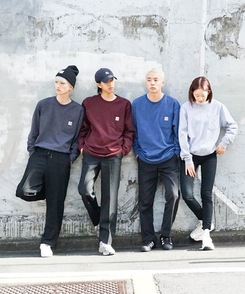 【公式通販限定取扱商品】CARHARTT カーハート Workwear Pocket LS T-Shirt ワンポイント ポケット ロンT ビッグ シルエット ロングスリーブTシャツ 長袖 K126