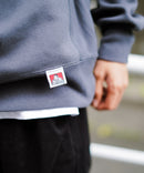 ヘビー ウェイト 裏起毛 ミニゴリラ ワンポイント ロゴ  クルーネック スウェット トレーナー BEN DAVIS