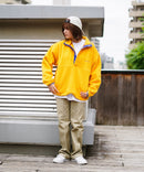 レトロ フリース  胸ロゴ 刺繍 スタンド スナップボタン BEN DAVIS