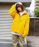 レトロ フリース  胸ロゴ 刺繍 スタンド スナップボタン BEN DAVIS