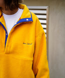 レトロ フリース  胸ロゴ 刺繍 スタンド スナップボタン BEN DAVIS