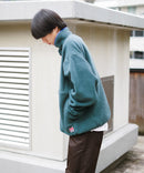 レトロ フリース  胸ロゴ 刺繍 スタンド スナップボタン BEN DAVIS