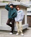 レトロ フリース  胸ロゴ 刺繍 スタンド スナップボタン BEN DAVIS