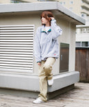 レトロ フリース  胸ロゴ 刺繍 スタンド スナップボタン BEN DAVIS