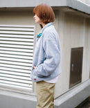 レトロ フリース  胸ロゴ 刺繍 スタンド スナップボタン BEN DAVIS