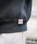 バッグ ロゴ  胸 ワッペン 裏起毛 襟付き スウェット ラガーシャツ タイプ BEN DAVIS