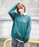 バッグ ロゴ  胸 ワッペン 裏起毛 襟付き スウェット ラガーシャツ タイプ BEN DAVIS