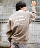 バッグ ロゴ  胸 ワッペン 裏起毛 襟付き スウェット ラガーシャツ タイプ BEN DAVIS