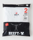 BEEFY Tシャツ 2枚組 H5180-2 Hanes ビーフィー 半袖 HANES Tシャツ 2枚組 大きいサイズ H5180-2 ヘインズ メンズ パック 2枚セット 半袖 クルーネック S M L XL LL 衣替え 入学 卒業 新生活 父の日 プレゼント