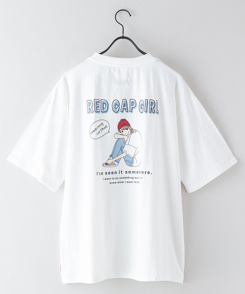 【UNIIT × RED CAP GIRL】 バック プリント ビッグ Tシャツ