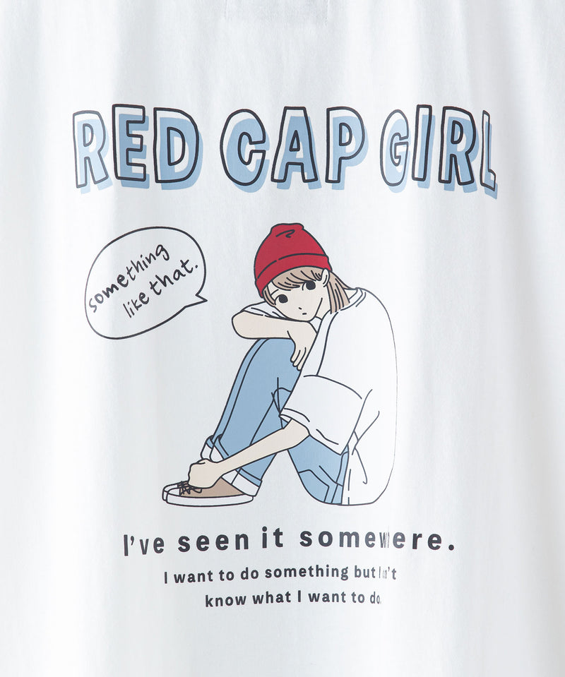 【UNIIT × RED CAP GIRL】 バック プリント ビッグ Tシャツ