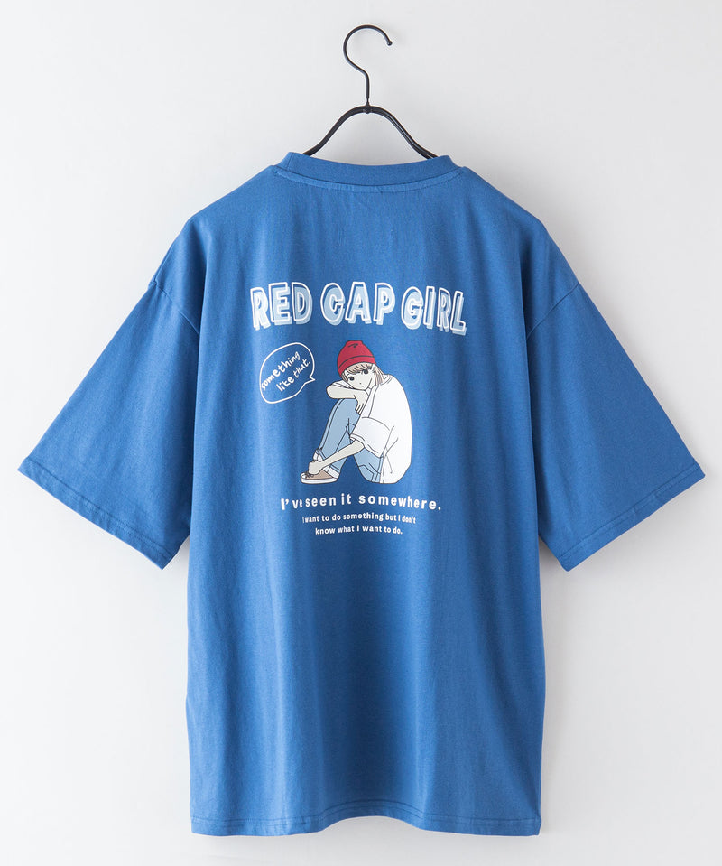 【UNIIT × RED CAP GIRL】 バック プリント ビッグ Tシャツ