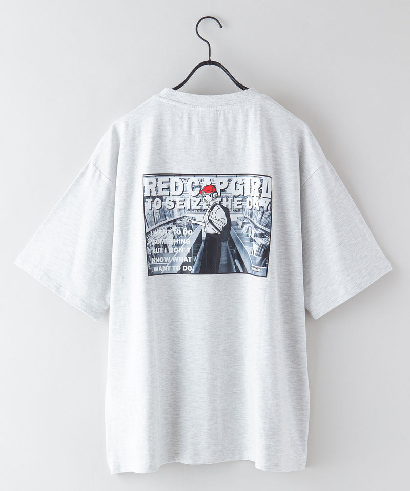 【UNIIT × RED CAP GIRL】 バック プリント ビッグ Tシャツ