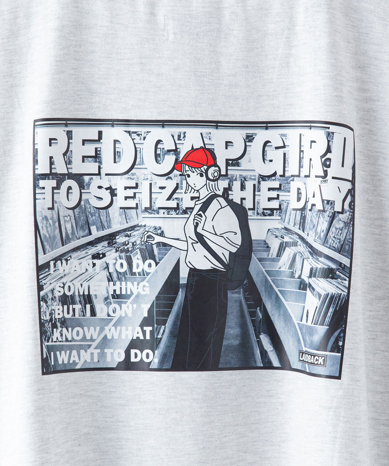 【UNIIT × RED CAP GIRL】 バック プリント ビッグ Tシャツ