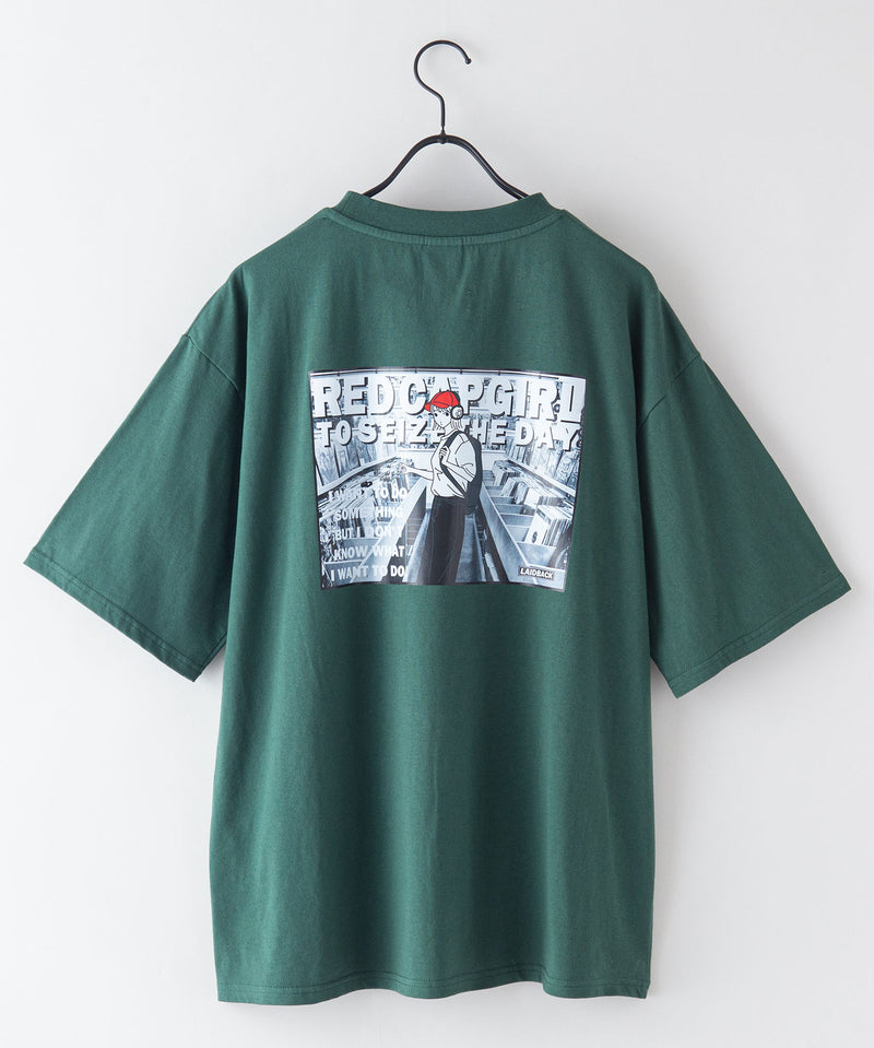 【UNIIT × RED CAP GIRL】 バック プリント ビッグ Tシャツ