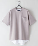 梨地 Tシャツ 裾ラウンド タンクトップ 2点セット ❘ジーンズメイト公式オンラインショップ