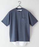 梨地 Tシャツ 裾ラウンド タンクトップ 2点セット ❘ジーンズメイト公式オンラインショップ