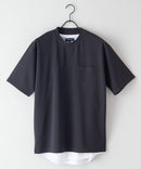 梨地 Tシャツ 裾ラウンド タンクトップ 2点セット ❘ジーンズメイト公式オンラインショップ
