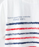 ペンギン プリント Tシャツ スラブ さらさら BLUE STANDARD ブルースタンダード