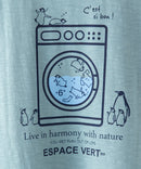 ペンギン プリント Tシャツ スラブ さらさら BLUE STANDARD ブルースタンダード