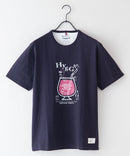 ペンギン プリント Tシャツ スラブ さらさら BLUE STANDARD ブルースタンダード