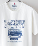 ペンギン プリント Tシャツ スラブ さらさら BLUE STANDARD ブルースタンダード