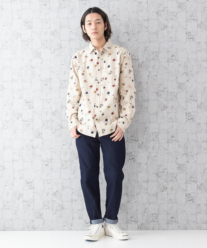 オックス総柄シャツ