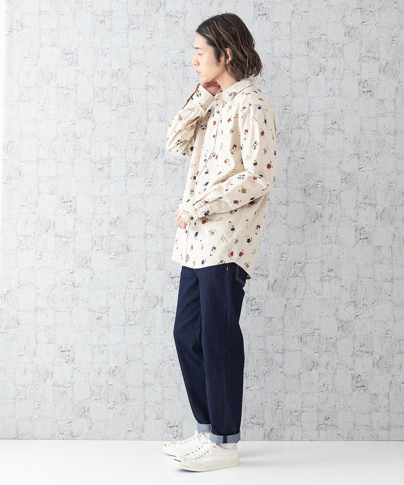 オックス総柄シャツ