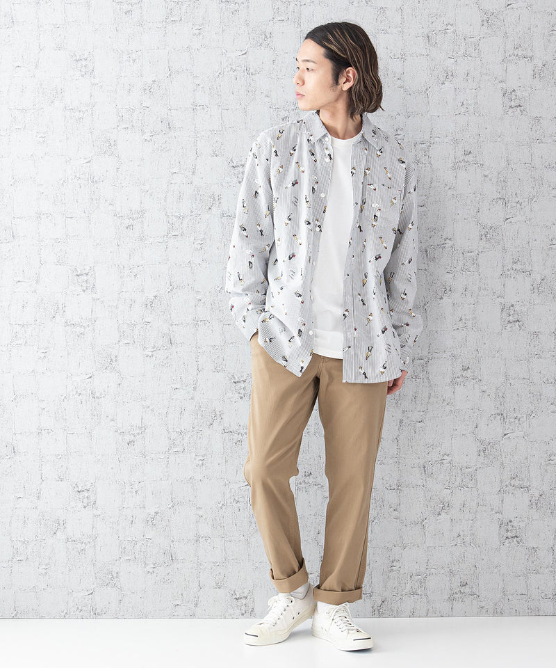 オックス総柄シャツ